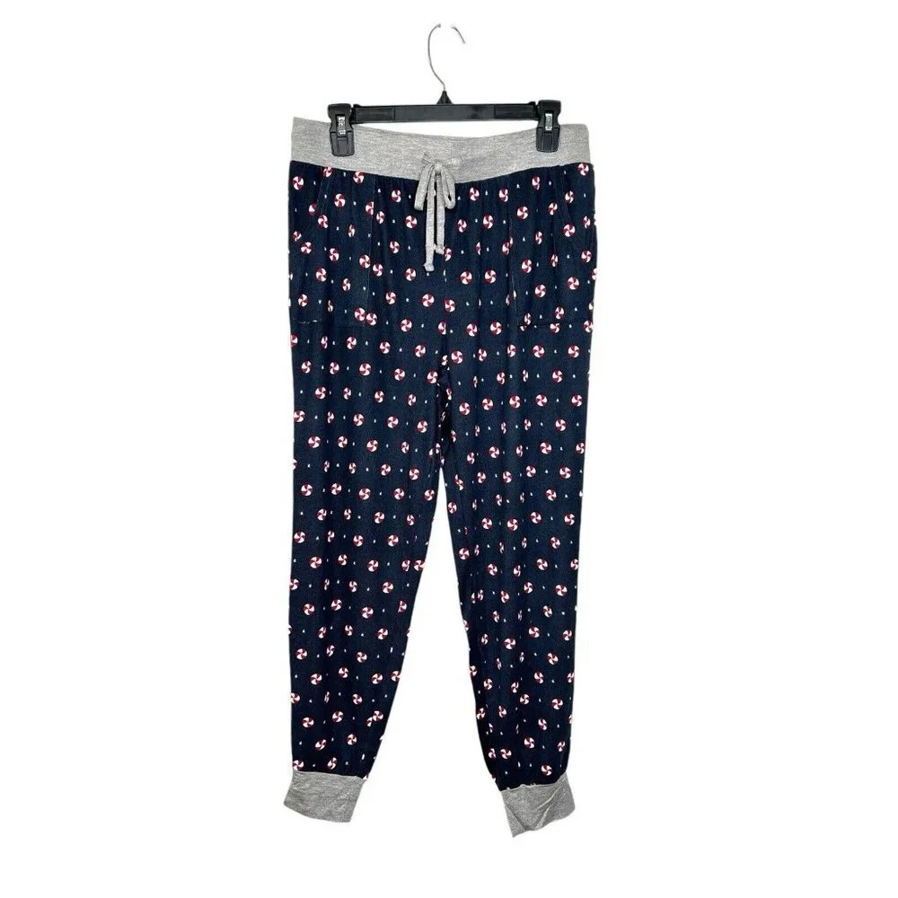 NWOT Honeydew jogger loungewear pajama pants Sz M Holiday peppermint print soft